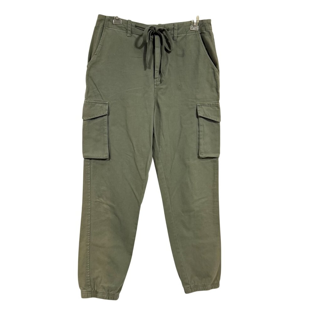 Z Supply‎ Andi Twill Cargo Cropped Pant in Evergreen Size M